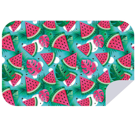 Microfibre XL Printed Towel - Turq Watermelon