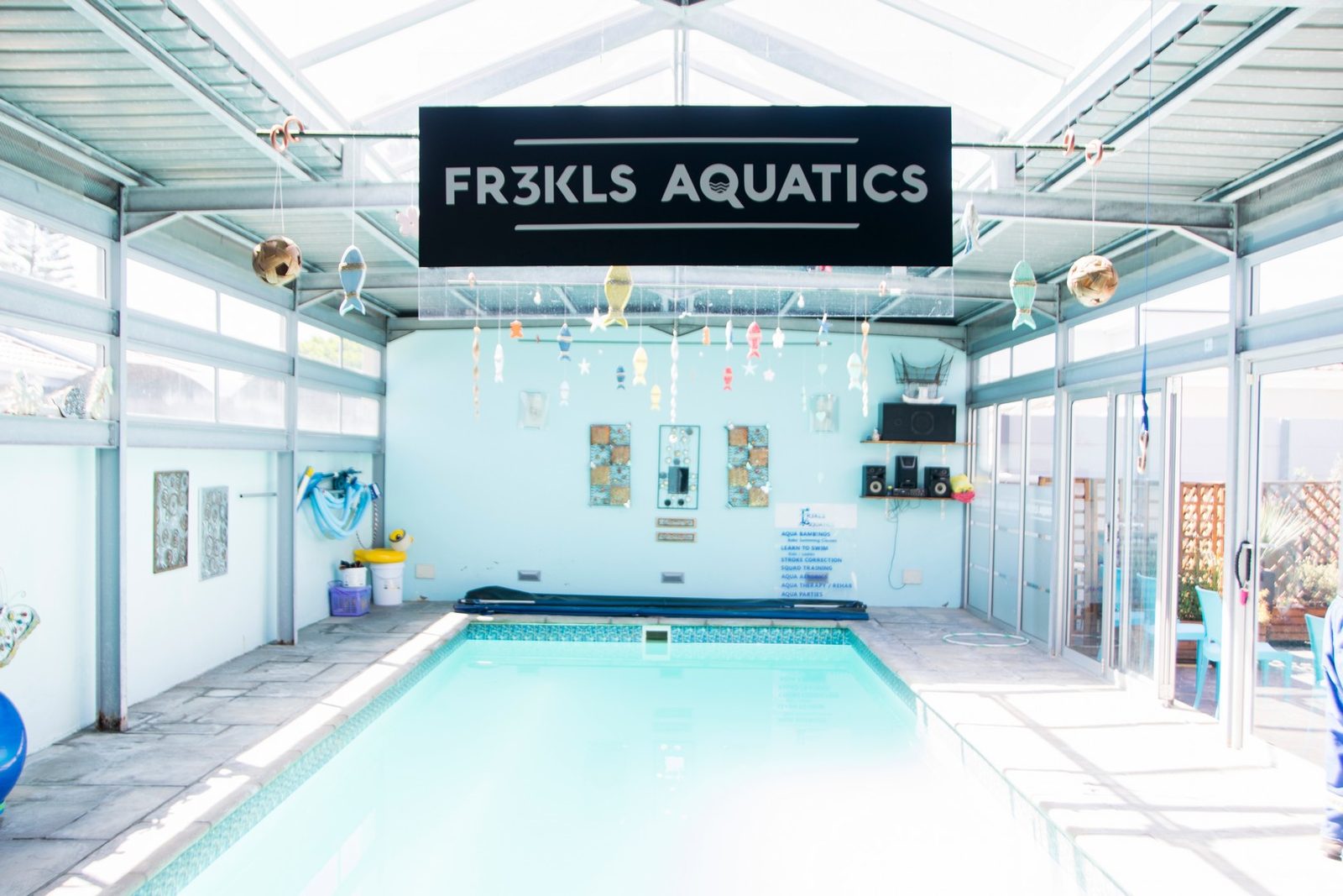 The heated indoor pool at FR3KLS Aquatics